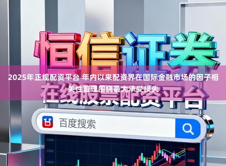 2025年正规配资平台 年内以来配资界在国际金融市场的因子相关性管理围绕最大承受损失