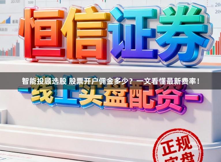 智能投顾选股 股票开户佣金多少？一文看懂最新费率！